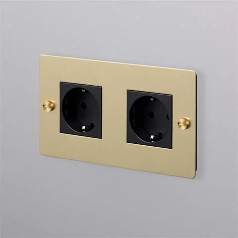 Oferta EU GNIAZDO WTYKOWE 2G SOCKET TYPE F CROSS BRASS | BUSTER + PUNCH